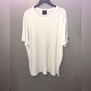 Vintage Polo Ralph Lauren shirt - cream ribbed short sleeve fitted tee